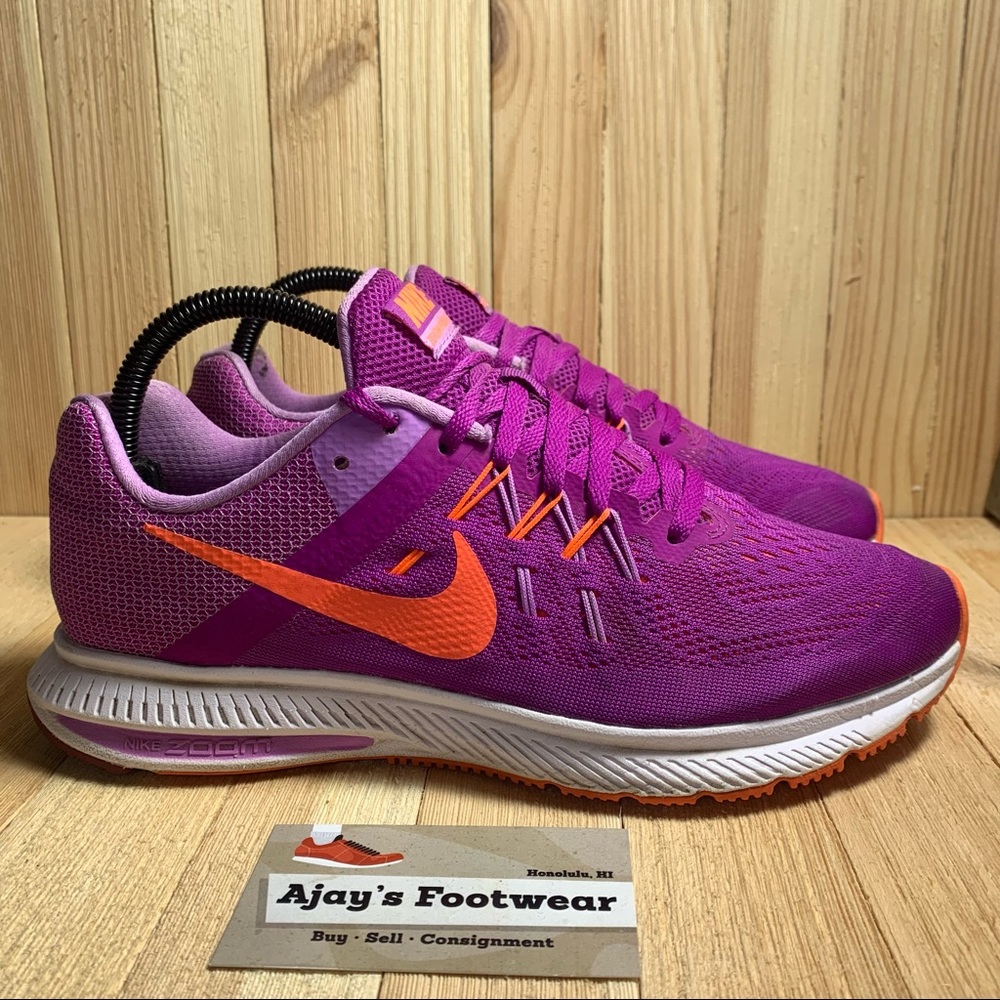 Nike Zoom Winflo 2 Women’s Lace Up Purple Gym Running Shoes Size: 8.5 807279-501